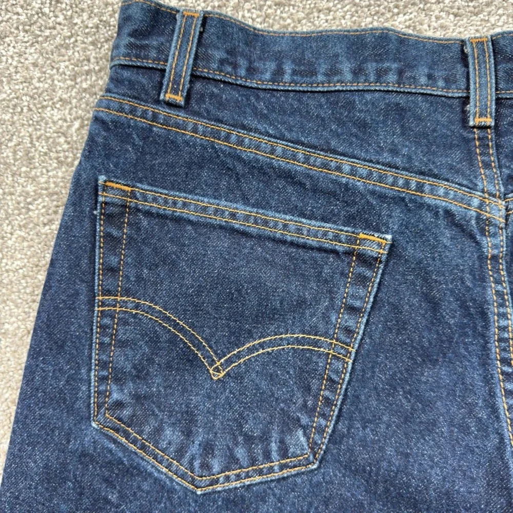 Vintage 2001 Levi's 505 Jeans 36x30 Made USA Y2K Dark Wash Denim